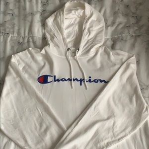 White Champion hoodie